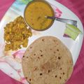 Kamla Jain का कुकस्नैप जब उन्होंने दाल रोटी (dal roti recipe in Hindi) बनाया था।