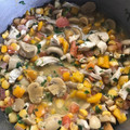 El cooksnap de Reynaldo Alberto cuando hizo Pechuga de pollo en jugo de naranja y verduras.