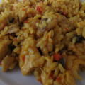 El cooksnap de El Jorge cuando hizo Arroz con pollo agridulce.
