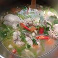 Cooksnap Nik MY semasa beliau membuat Sup Ayam Simple.
