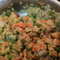 El cooksnap de Fulgencio Cerrajero cuando hizo Quinoa con verduritas y especias.