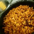 El cooksnap de Adan Mayorga cuando hizo Papas con longaniza.
