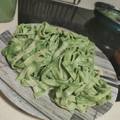 El cooksnap de César Brito cuando hizo Tagliatelle con pesto de espinacas.