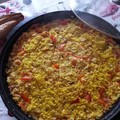 El cooksnap de amparo garcia cuando hizo Arroz con Bacalao.