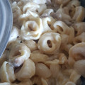 El cooksnap de Noemi Yanira cuando hizo Tortellini de 4 quesos con salsa de nata y champiñones.