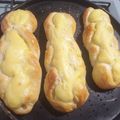 El cooksnap de Yeesi Sosa cuando hizo Pan trenza con crema pastelera.
