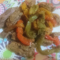 El cooksnap de Berenice Orduño cuando hizo Fajitas de arrachera con pimientos.