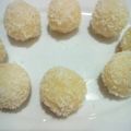 Polite Nancy 's cooksnap of when they made Coconut Laddoo.