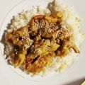El cooksnap de anabelopez15 cuando hizo Pollo a la miel con almendras.