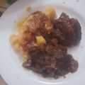 El cooksnap de isabel acosta cuando hizo Ossobuco braseado al vino tinto y puré cremoso.