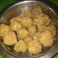 Cooksnap dari juita syahid untuk resep Bakso tempe goreng sambel kacang