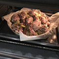 El cooksnap de Nieves Camero cuando hizo Pollo al horno con limón y manzana.