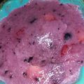 El cooksnap de Mora Fleischer cuando hizo Helado de frutilla y arándanos en 5 minutos.