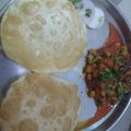 Bhavna Lodhiya's cooksnap of when they made છોલે પૂરી (Chhole Puri Recipe In Gujarati).