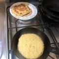 El cooksnap de Luciana Cabrera cuando hizo Panqueques de avena y banana.