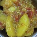 Beena Tiwari's cooksnap of when they made Baingan aloo ki sabji.