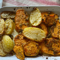 El cooksnap de evah cuando hizo Boniatos y patatas adobados, asados al horno.