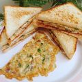 Umme Ahmad's cooksnap of when they made Only one egg 🥚 and bread 🍞 omelette toast/sandwich 🥪.