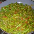 El cooksnap de Cinahy cuando hizo Ejotes entomatados.