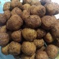 El cooksnap de Valentina cuando hizo Falafel.