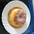 El cooksnap de Lola Perez cuando hizo Flan de coco.