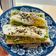 El cooksnap de Yesica Magnone cuando hizo Tostada de aguacate, jamón y huevo poché para el desayuno.