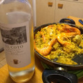 El cooksnap de Elisa Perez cuando hizo Arroz con pollo y langostino.