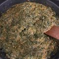 El cooksnap de Ana Pernas cuando hizo Espinacas al ajillo.