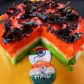 Diya Sawai का कुकस्नैप जब उन्होंने तिरंगा रवा ढोकला (Tiranga Rava Dhokla recipe in Hindi) बनाया था।