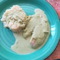 El cooksnap de María Carmen cuando hizo Pescado con salsa de cilantro.