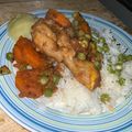 El cooksnap de Carol Alvitez cuando hizo Estofado de pollo con cúrcuma.