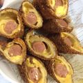Cooksnap AdiyIza semasa beliau membuat Sosej roll with cheese.