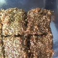 A Chef and A Mom's cooksnap of when they made Sesame seeds and peanuts chikki.
