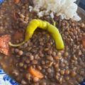 El cooksnap de Irene-Guirao cuando hizo Lentejas con chorizo.