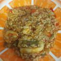 El cooksnap de antonio cuando hizo Arroz meloso con calamares y gambas en cazuela de barro.
