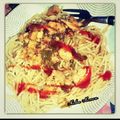 Farzana Memon 's cooksnap of when they made Spaghetti.