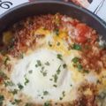 Ghazala Israr's cooksnap of when they made Shakshuka with meethi lassi.