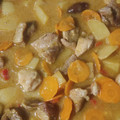 El cooksnap de David cuando hizo Magro de cerdo al curry con zanahorias.
