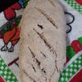 El cooksnap de Myriam Sanchez cuando hizo Pan de harina integral sin amasado.