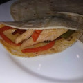 El cooksnap de Natalia Castelló cuando hizo Fajitas de pollo con verduras (salsa de yogur/salsa de frambuesas).