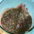 El cooksnap de Yesica cuando hizo Pudín de Chía y Cacao.