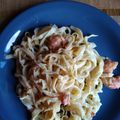 El cooksnap de Miriam Burgos cuando hizo Langostinos al wok con timbal de arroz.