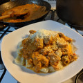 El cooksnap de Carol cuando hizo Ñoquis de papa y salsa con pollo.