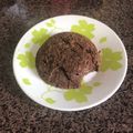 El cooksnap de Anahi Presa cuando hizo Brownie de banana, sin harina y en micro.