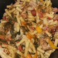 Cortessa Pittman's cooksnap of when they made Rasta Pasta.