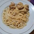Cooksnap dari Nur Lulu Mardhiyah untuk resep SPAGHETTI CREAMY MUSHROOM / Spaghetti krim susu