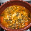 El cooksnap de emobe cuando hizo Garbanzos con migas de bacalao y espinacas.