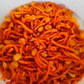 tiya का कुकस्नैप जब उन्होंने बेसन के सेव (besan ke sev recipe in Hindi) बनाया था।