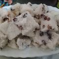翲淼 的 椰香紅豆雪花糕 cooksnap