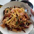 รูป Cooksnap ของ Nattapakorn Prabpal เมื่อเขาทำ สปาเก็ตตี้ผัดพริกแห้งใบโหระพา